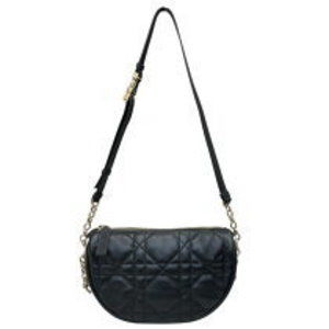 Christian Dior Vibe Hobo Bag Black Cannage Lamb Shoulder